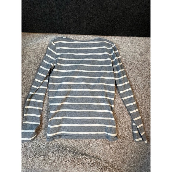 Ralph Lauren Sport Long Sleeve Tee Shirt Medium Striped V Neck See Description - Picture 3 of 3
